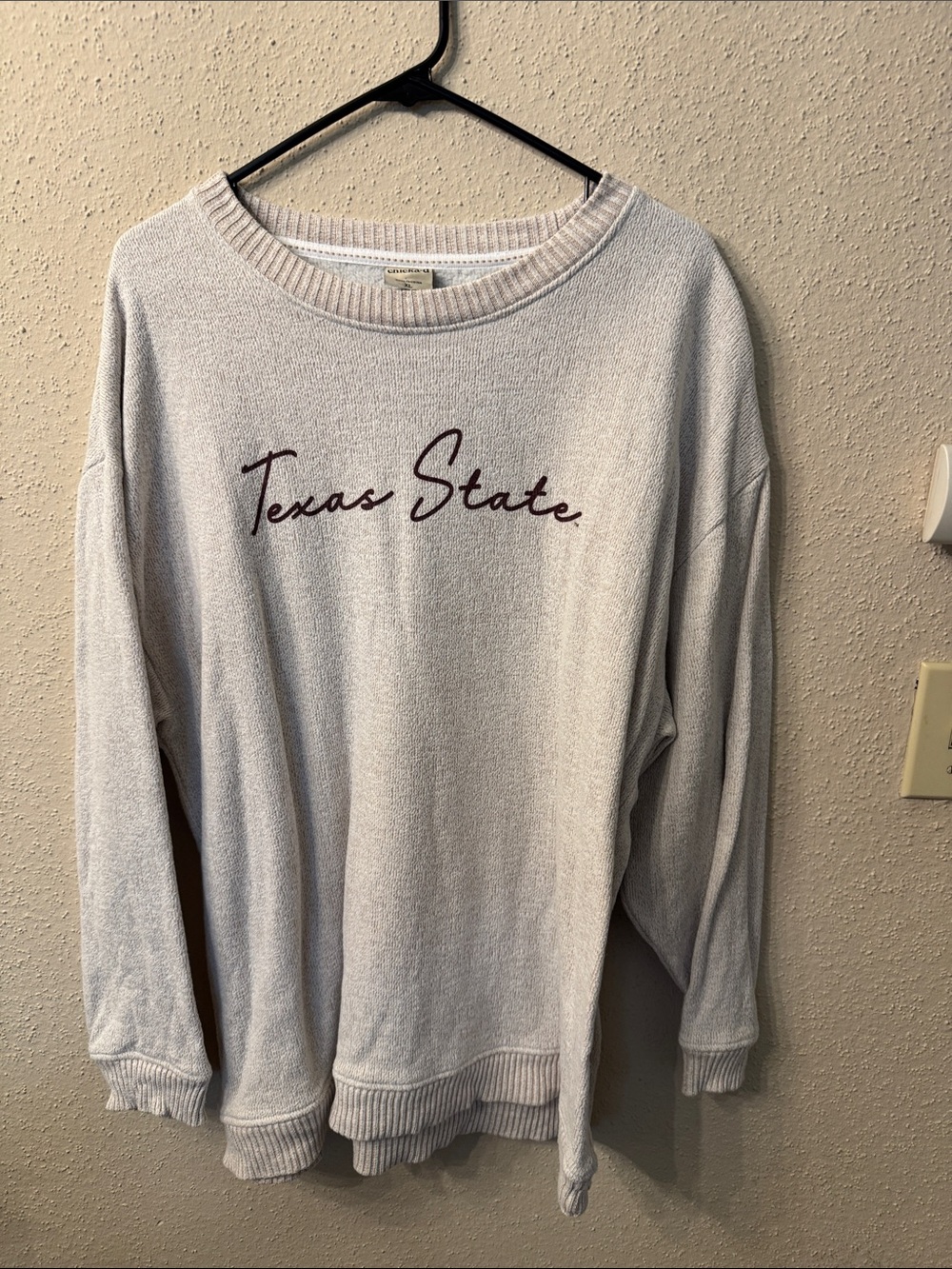 Texas State Cream Crewneck Sweater
